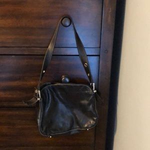 Black Leather Purse